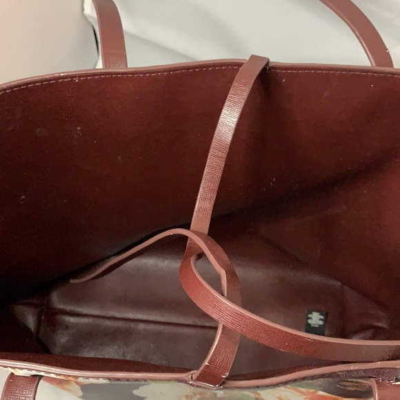 Indigo tote bag with cosmetic pouch - Picture 2 of 9